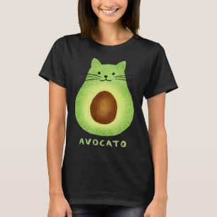 Camiseta Avocato Cute Cat Avocado Vegan E Cat Kitten