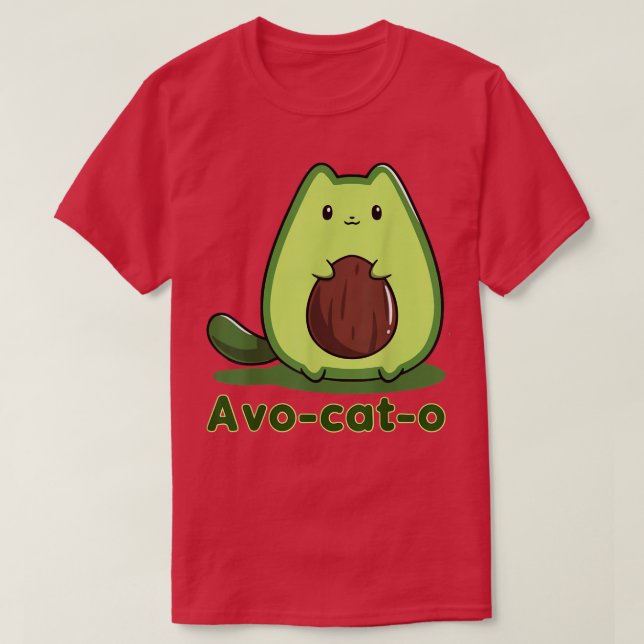 Camiseta Avocato Funny Avocado Lover Cat  (Frente do Design)