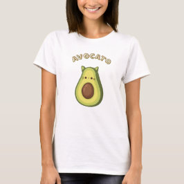 Camiseta AVOCATO - Gato Engraçado e Avocado Amam Camiseta-T