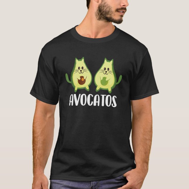 Camiseta Avocatos - Vegan Animal Cat. Pet Owner Veteri (Frente)