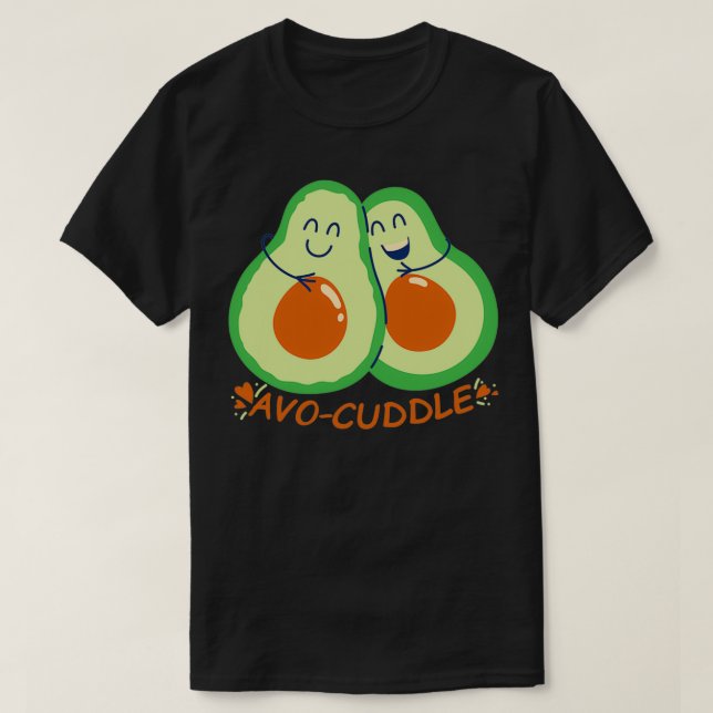 Camiseta Avocuddle avocados (Frente do Design)