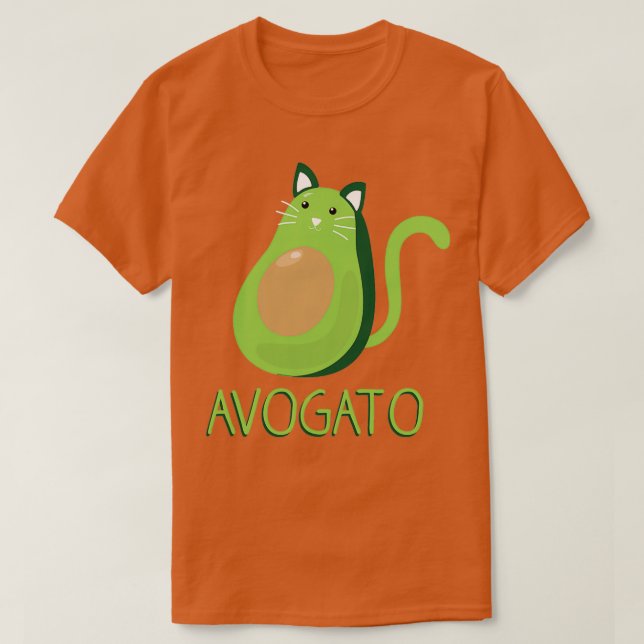 Camiseta Avogato Avocado Cat 2 (Frente do Design)