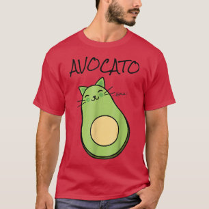 Camiseta Avogato Avocado Gatinho Funny Meow Cinco De Mayo