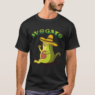 Camiseta Avogato Cat Avocado Cinco de Mayo Cute Cat México