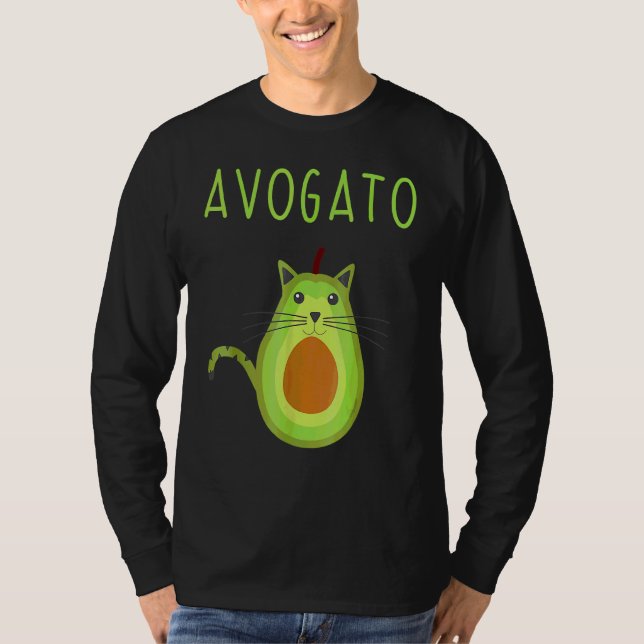 Camiseta Avogato Cinco De Mayo Cinco De Meow Cat Avocado 3 (Frente)