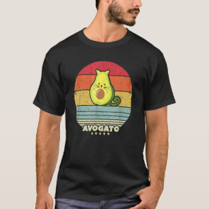 Camiseta Avogato Hola Retro Cat Avocado Cinco De Mayo Mexi