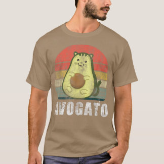 Camiseta Avogato Retro Cat Avocado Cinco De Mayo