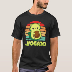 Camiseta Avogato Retro Gato Abacate Crianças Cinco De Maio 