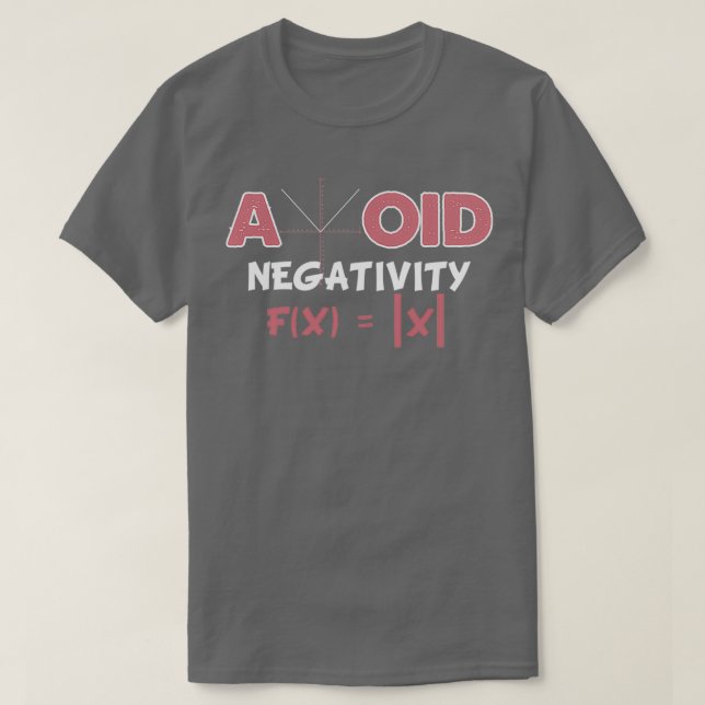 Camiseta Avoid Negativity Math Pun Equation Math Teacher (Frente do Design)