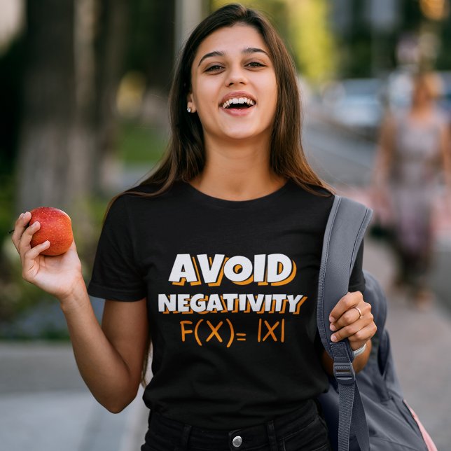 Camiseta Avoit Negativity Funny Math  (Criador carregado)