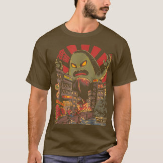 Camiseta Avokiller Avocado Guacamole Kaiju Monster Japonês