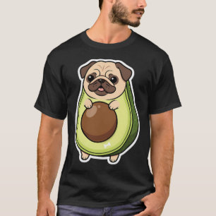 Camiseta Avopug Kawaii - Adesivo de Anime de Cachorro Pug A