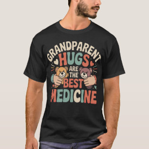 Camiseta Avós Abraços São A Melhor Medicina