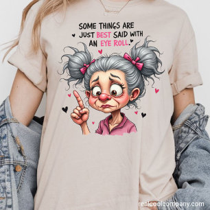 Camiseta Avós Atrevidas com Rolar de Olhos