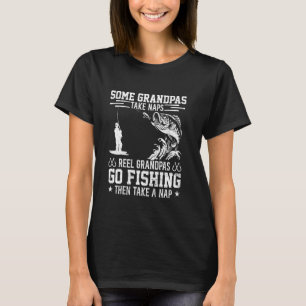 Camiseta Avôs de Carretel Vão Pescar Humorístico Dia dos Pa