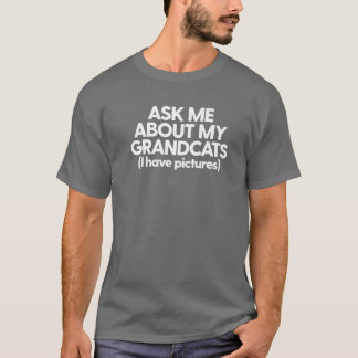 Camiseta Avós Gatos Vovó Vovô Me Perguntam Sobre Minha Gra