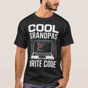 Camiseta Avôs Legais Escrevem Código Engraçado Programador