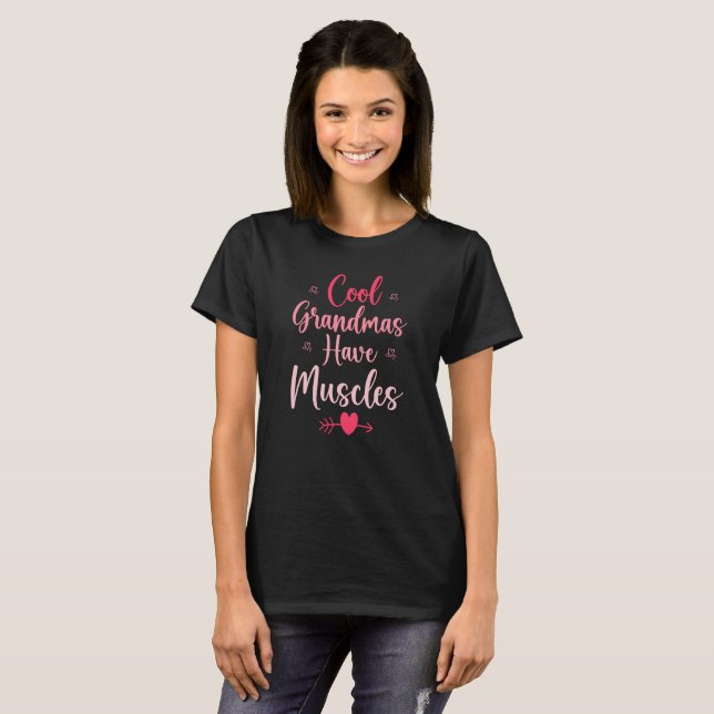 Camiseta Avós Legais Têm Músculos (Frente Completa)
