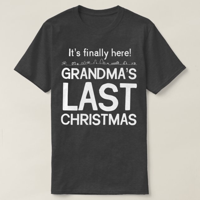 Camiseta Avós no último Natal (Frente do Design)