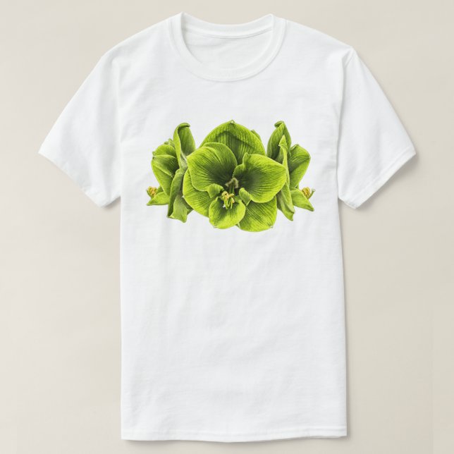 Camiseta Avovado Lime Flower (Frente do Design)