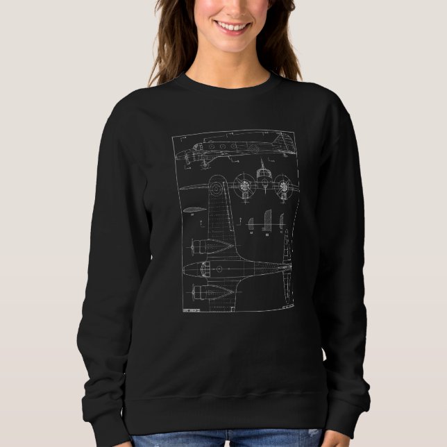 Camiseta Avro Anson V British Canadian Ww2 Trainer Plane Bl (Frente)