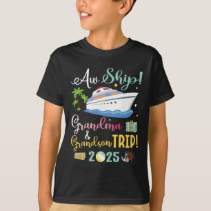 Camiseta Aw Cruise Ship Avó E Avô Trip 2025 Fami