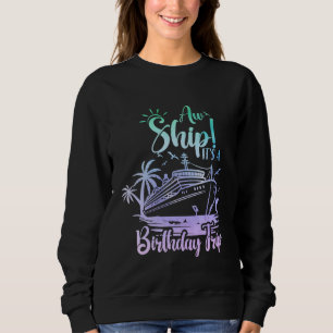 Camiseta Aw Ship É A Birthday Trip Family Cruise Squad M