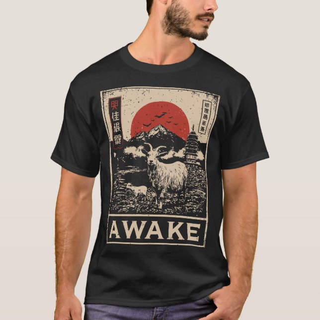 Camiseta Awake Acima: Sinal Everest (Frente)