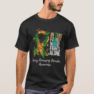 Camiseta Awarene do Processamento Sensorial do Suporte Fami