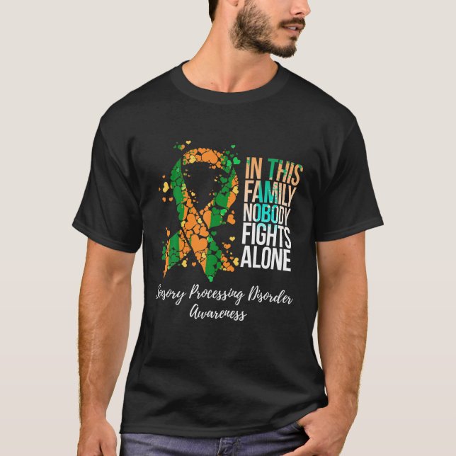 Camiseta Awarene do Processamento Sensorial do Suporte Fami (Frente)
