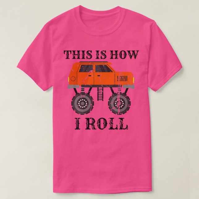 Camiseta Awesome Car Truckers Cool Monster Truck This Is Ho (Frente do Design)