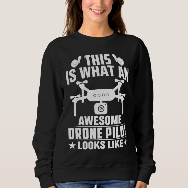 Camiseta Awesome Drone Pilot looks like  Drone Enthusiasts  (Frente)