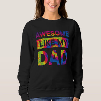 Camiseta Awesome Like My Dad Matching Fathers Day Family Es