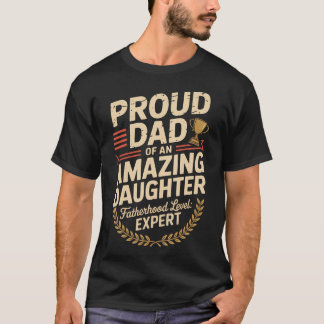 Camiseta Awesome Like My Daughter Funny Dad Gift For Father