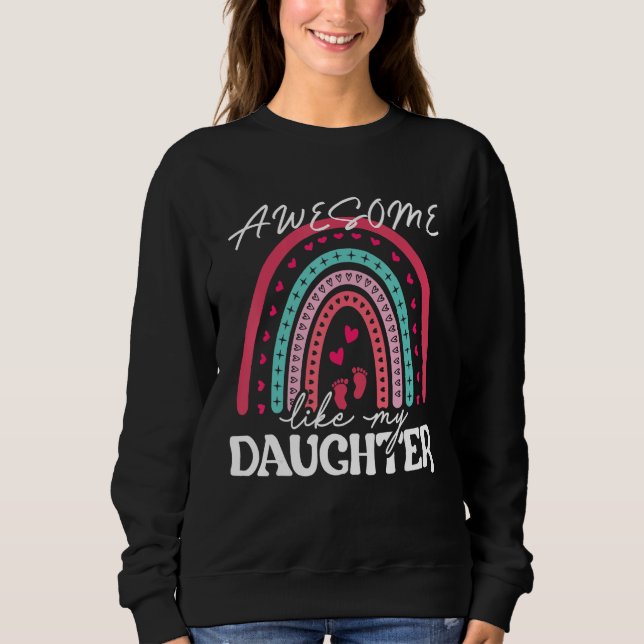 Camiseta Awesome Like My Daughter  Men  Fathers Day Dad 12 (Frente)