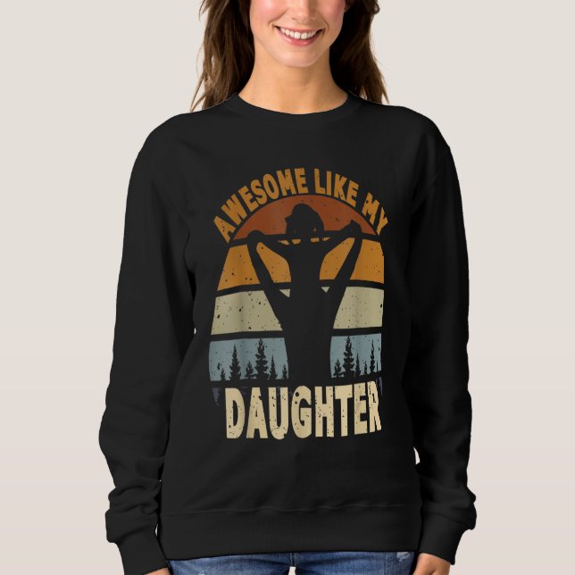 Camiseta Awesome Like My Daughter Retro Men Dad Fathers 9 (Frente)
