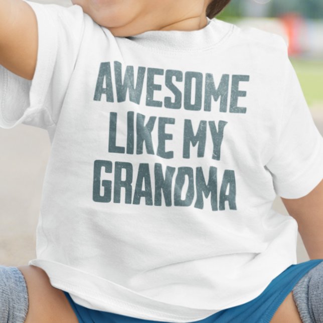 Camiseta AWESOME LIKE MY GRANDMA Funny (Criador carregado)