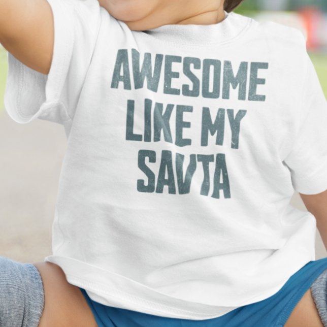 Camiseta AWESOME LIKE MY SAVTA Funny (Criador carregado)