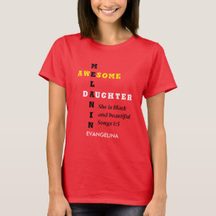 Camiseta AWESOME MELANIN FAIGHTER Christian Birthday