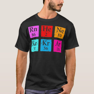 Camiseta Awesome Noble Gases Science Chemical Elements Gift