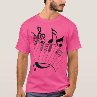 Camiseta Awesome Piano Player Gift Shirt Piano Teacher Keyb