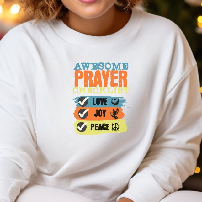 Camiseta Awesome Prayer Checklist Faith (Criador carregado)