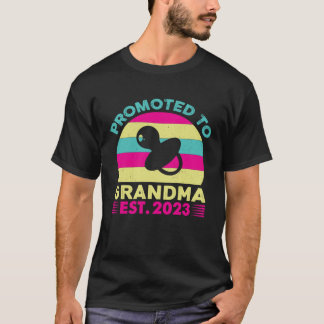 Camiseta Awesome Promoted to grandma 2023 pregnancy announc