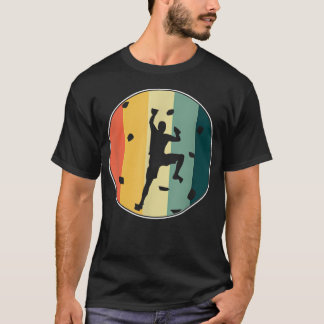 Camiseta Awesome Retro Wall Climber Rock Mountain Climbing 