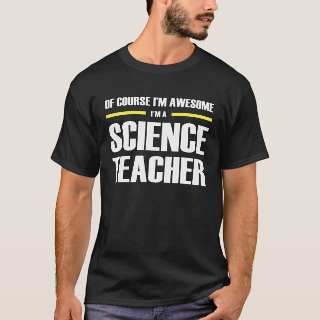 Camiseta Awesome Science Teacher (Frente)