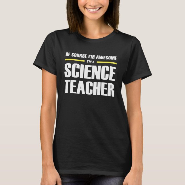Camiseta Awesome Science Teacher (Frente)
