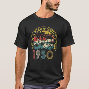 Camiseta Awesome Since 1950 72 Years Old Vintage 72Th Birth