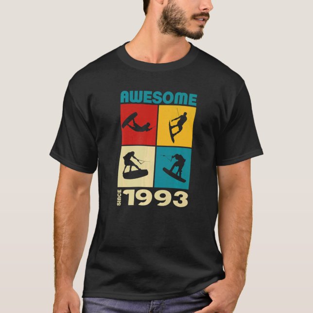Camiseta Awesome since 1993 Wakeboard lifestyle  1 (Frente)