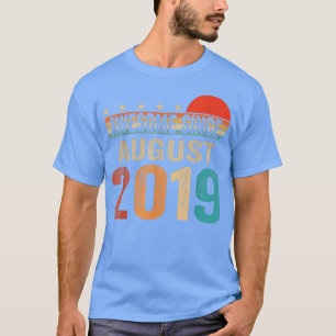 Camiseta Awesome Since August 2019 3 Years Old 3rd Birthday