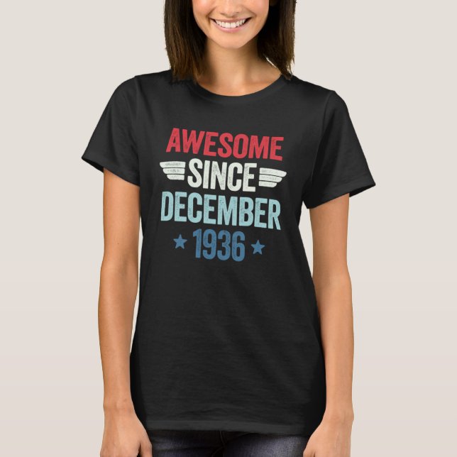 Camiseta Awesome Since December 1936 1 (Frente)